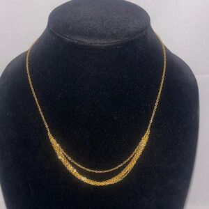 Hand Crafted Gold Layered Necklace